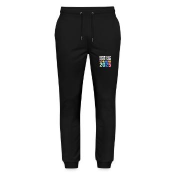 Kita Farewell First Grade School Enrollment 2025 - Stanley/Stella Mover Unisex Organic Jogging Trousers - black - Front - Marisol (170cm) & Nik (191cm)