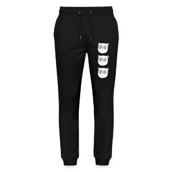 Koala Bear Triple - Pantalon de jogging bio MOVER Stanley/Stella unisexe - noir - Devant - Marisol (170cm) & Nik (191cm)
