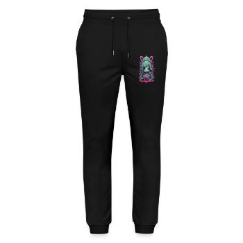 Kawaii Gothic Okkulte Magie Weirdcore Liebe Design - Stanley/Stella Unisex Bio Jogginghose Mover  - Schwarz - Vorne - Marisol (170cm) & Nik (191cm)