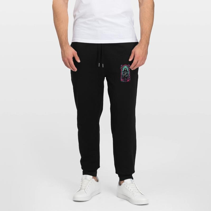 Grim Reaper Skeleton Mage Gothic Artwork Stanley/Stella Mover Unisex Organic Jogging Trousers