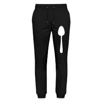 Spoon Chef Gastronomy Cook Waiter Gift - Stanley/Stella Mover Unisex Organic Jogging Trousers - black - Front - Marisol (170cm) & Nik (191cm)