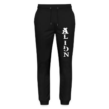 Frieden – Spirituelle Energie - Stanley/Stella Unisex Bio Jogginghose Mover  - Schwarz - Vorne - Marisol (170cm) & Nik (191cm)