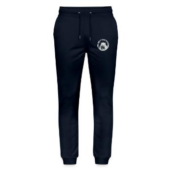 Eisbär - Stanley/Stella Unisex Bio Jogginghose Mover  - Navy - Vorne - Marisol (170cm) & Nik (191cm)