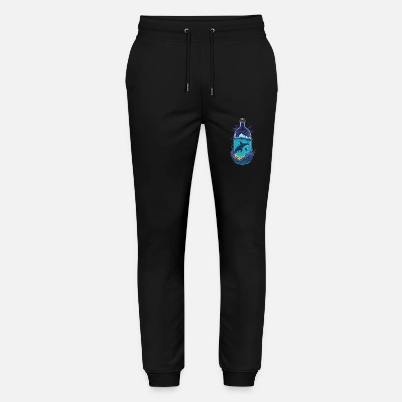 Dolphin - Stanley/Stella Mover Unisex Organic Jogging Trousers - black