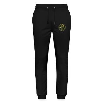 Parrot Portrait - Stanley/Stella Mover Unisex Organic Jogging Trousers - black - Front - Marisol (170cm) & Nik (191cm)