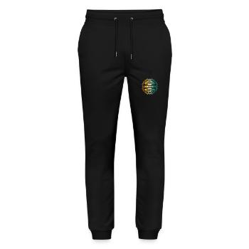 Johannes - Pantalon de jogging bio MOVER Stanley/Stella unisexe - noir - Devant - Marisol (170cm) & Nik (191cm)