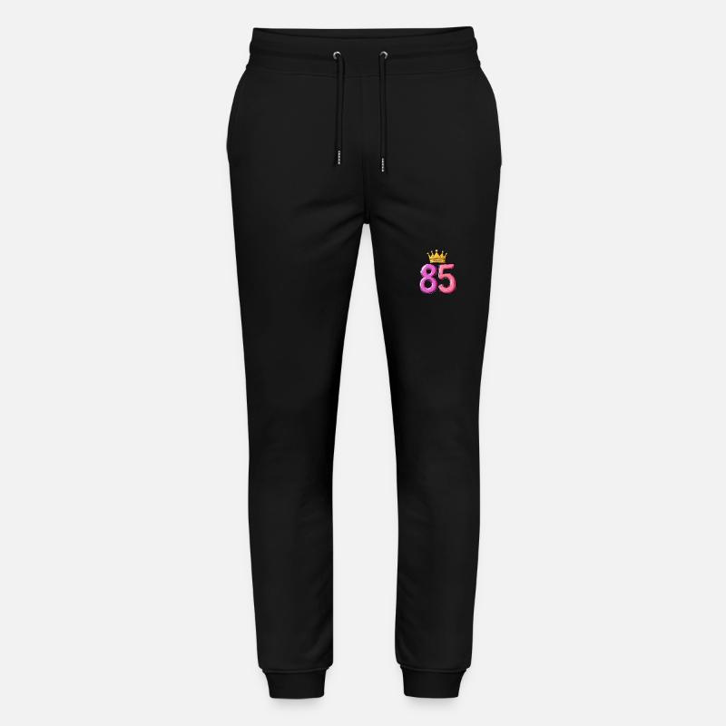 85 Numéro Jersey Couronne - Pantalon de jogging bio MOVER Stanley/Stella unisexe - noir