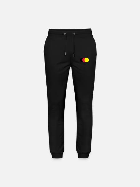 farbige Punkte - Stanley/Stella Unisex Bio Jogginghose Mover  - Schwarz