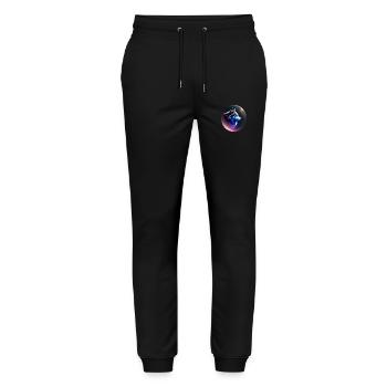 Wolf - Stanley/Stella Unisex Bio Jogginghose Mover  - Schwarz - Vorne - Marisol (170cm) & Nik (191cm)