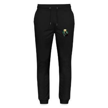 Majestic of Animals Gift Lion - Stanley/Stella Mover Unisex Organic Jogging Trousers - black - Front - Marisol (170cm) & Nik (191cm)