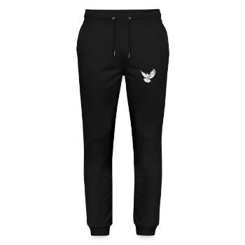 Colombe blanche - Pantalon de jogging bio MOVER Stanley/Stella unisexe - noir - Devant - Marisol (170cm) & Nik (191cm)
