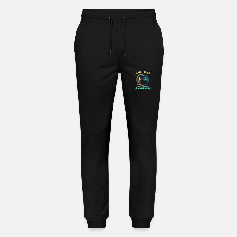 Nachteule Eule Eulen Vogel - Stanley/Stella Unisex Bio Jogginghose Mover  - Schwarz