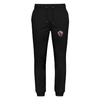 See With Love Vibrant Equality Design - Stanley/Stella Unisex Bio Jogginghose Mover  - Schwarz - Vorne - Marisol (170cm) & Nik (191cm)