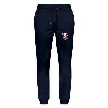 Tanned And Tipsy Tropical Summer Vibes Travel - Stanley/Stella Unisex Bio Jogginghose Mover  - Navy - Vorne - Marisol (170cm) & Nik (191cm)