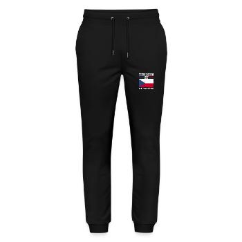 Tchèques République tchèque - Pantalon de jogging bio MOVER Stanley/Stella unisexe - noir - Devant - Marisol (170cm) & Nik (191cm)