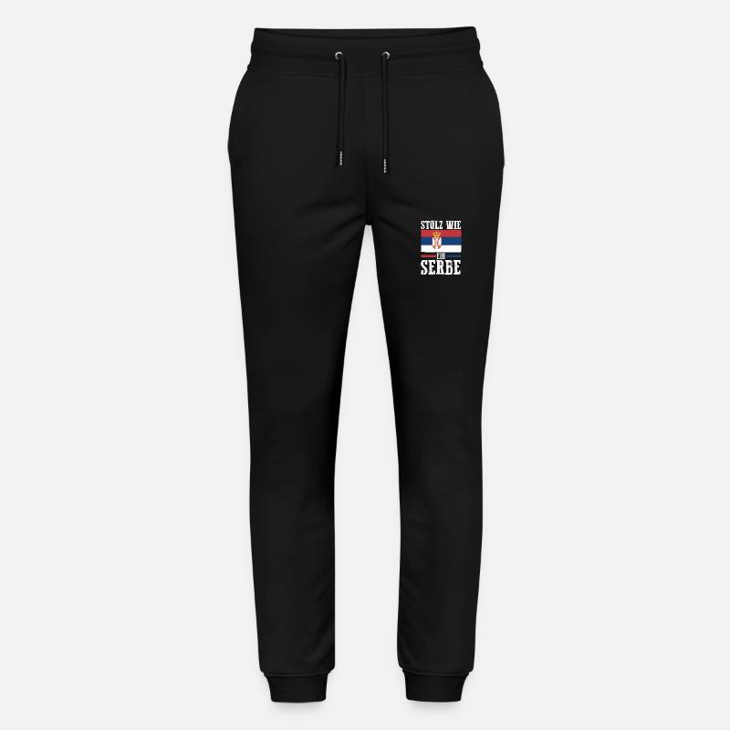 Serbe Serbe Serbie - Pantalon de jogging bio MOVER Stanley/Stella unisexe - noir