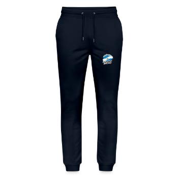 Hispanisches Erbe Pride El Salvador - Stanley/Stella Unisex Bio Jogginghose Mover  - Navy - Vorne - Marisol (170cm) & Nik (191cm)