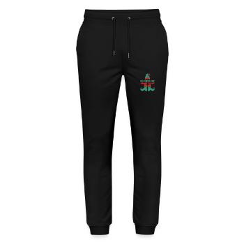 Santa Claus Christmas Christmas Elf - Stanley/Stella Mover Unisex Organic Jogging Trousers - black - Front - Marisol (170cm) & Nik (191cm)