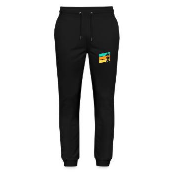 Reiten Pferde - Stanley/Stella Unisex Bio Jogginghose Mover  - Schwarz - Vorne - Marisol (170cm) & Nik (191cm)