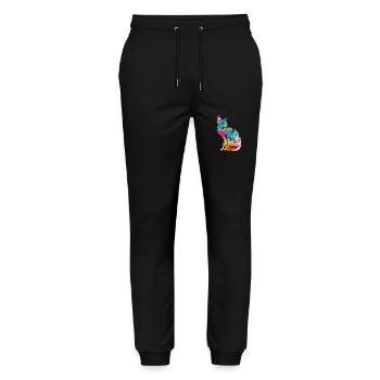 Sphynx Cats - Stanley/Stella Mover Unisex Organic Jogging Trousers - black - Front - Marisol (170cm) & Nik (191cm)