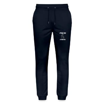 Je peux pas j ai Acupuncture - Pantalon de jogging bio MOVER Stanley/Stella unisexe - marine - Devant - Marisol (170cm) & Nik (191cm)