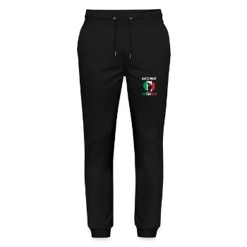 Italy Italian Vaffanculo - Stanley/Stella Mover Unisex Organic Jogging Trousers - black - Front - Marisol (170cm) & Nik (191cm)