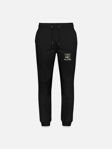 Pilot Helicopter Helicopter - Stanley/Stella Mover Unisex Organic Jogging Trousers - black