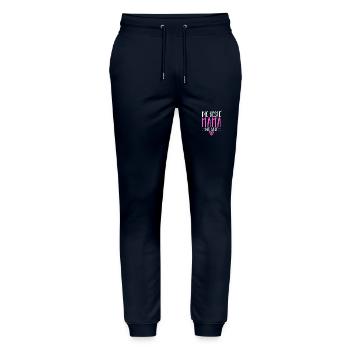 Beste Mama Der Welt - Stanley/Stella Unisex Bio Jogginghose Mover  - Navy - Vorne - Marisol (170cm) & Nik (191cm)