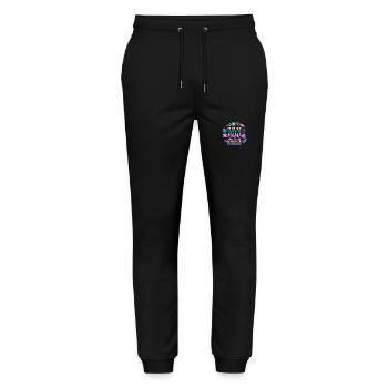 Mother's Day Mom - Stanley/Stella Mover Unisex Organic Jogging Trousers - black - Front - Marisol (170cm) & Nik (191cm)