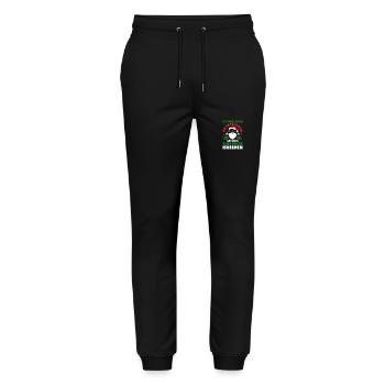 Santa Claus Christmas School Teacher - Stanley/Stella Mover Unisex Organic Jogging Trousers - black - Front - Marisol (170cm) & Nik (191cm)