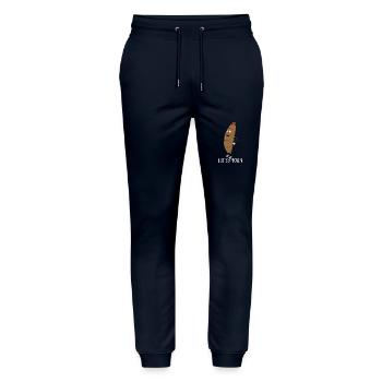 Brotkäppchen Ein Brot mit roter Kappe - Wortspiel - Stanley/Stella Unisex Bio Jogginghose Mover  - Navy - Vorne - Marisol (170cm) & Nik (191cm)