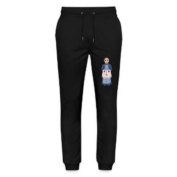 Karin Larsson - Stanley/Stella Unisex Bio Jogginghose Mover  - Schwarz - Vorne - Marisol (170cm) & Nik (191cm)