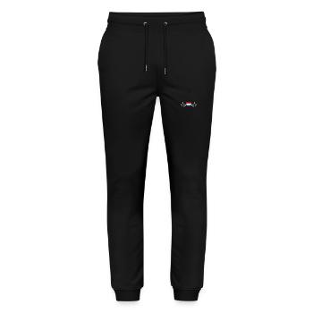 Hollande Puls - Pantalon de jogging bio MOVER Stanley/Stella unisexe - noir - Devant - Marisol (170cm) & Nik (191cm)