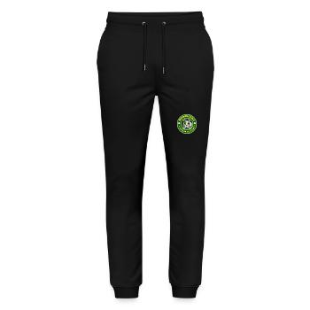 Cat and Meowjuana - Stanley/Stella Mover Unisex Organic Jogging Trousers - black - Front - Marisol (170cm) & Nik (191cm)