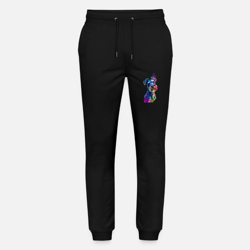 Zwergschnauzer - Stanley/Stella Unisex Bio Jogginghose Mover  - Schwarz