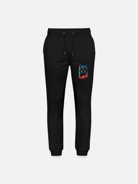Cyber-Chat Stadtstadt Neon - Stanley/Stella Unisex Bio Jogginghose Mover - Schwarz
