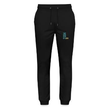 Limited edition 2004 - Stanley/Stella Mover Unisex Organic Jogging Trousers - black - Front - Marisol (170cm) & Nik (191cm)