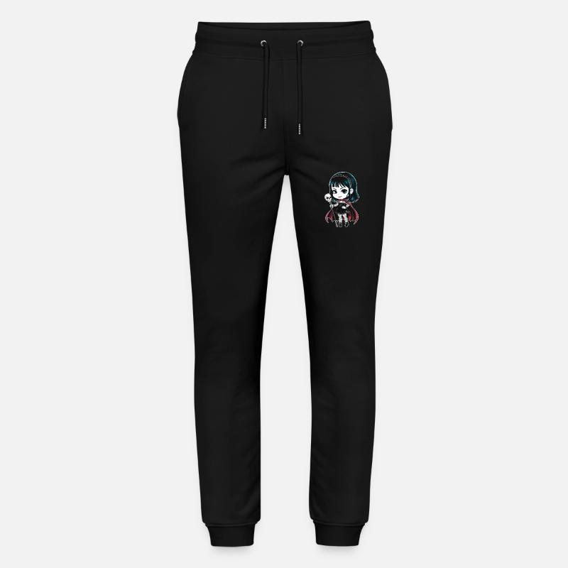 Chibi Goth Girl - Stanley/Stella Mover Unisex Organic Jogging Trousers - black