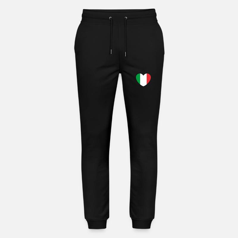 Italien Herz - Stanley/Stella Unisex Bio Jogginghose Mover  - Schwarz