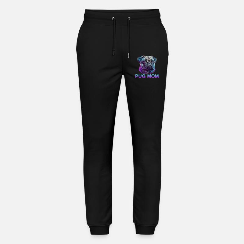 Mops Mom - Stanley/Stella Unisex Bio Jogginghose Mover  - Schwarz
