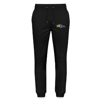 Boisean Skyline Colorful Cityscape Boise - Stanley/Stella Mover Unisex Organic Jogging Trousers - black - Front - Marisol (170cm) & Nik (191cm)