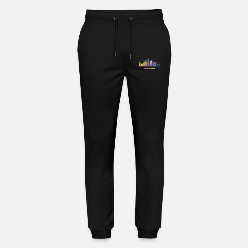 Ligne d’horizon de Cincinnati - Pantalon de jogging bio MOVER Stanley/Stella unisexe - noir