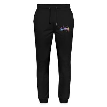 Heavy Duty Bike Cargo Bike Cargo Bike Cargo Bike - Stanley/Stella Mover Unisex Organic Jogging Trousers - black - Front - Marisol (170cm) & Nik (191cm)