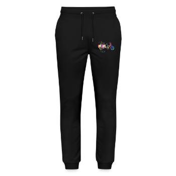 Heavy Duty Bike Cargo Bike Cargo Bike Cargo Bike - Pantalon de jogging bio MOVER Stanley/Stella unisexe - noir - Devant - Marisol (170cm) & Nik (191cm)