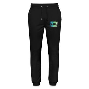 Lastenfahrrad Lastenrad Cargo Bike Cargobike - Stanley/Stella Mover Unisex Organic Jogging Trousers - black - Front - Marisol (170cm) & Nik (191cm)