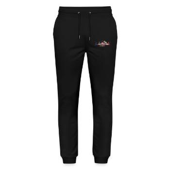 Détroit Skyline Détroit - Pantalon de jogging bio MOVER Stanley/Stella unisexe - noir - Devant - Marisol (170cm) & Nik (191cm)