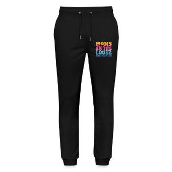 Moms On The Loose Girls Trip - Stanley/Stella Unisex Bio Jogginghose Mover  - Schwarz - Vorne - Marisol (170cm) & Nik (191cm)