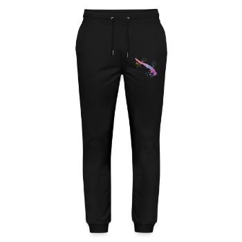 Synchronized Water Diver High Diver - Stanley/Stella Mover Unisex Organic Jogging Trousers - black - Front - Marisol (170cm) & Nik (191cm)
