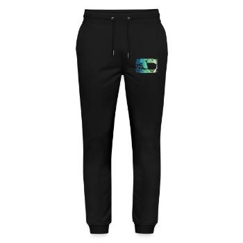 Lastenfahrrad Lastenrad Cargo Bike Cargobike - Stanley/Stella Mover Unisex Organic Jogging Trousers - black - Front - Marisol (170cm) & Nik (191cm)