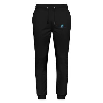 Wings Surfer Wingsurfing Retro Foil Wings - Stanley/Stella Mover Unisex Organic Jogging Trousers - black - Front - Marisol (170cm) & Nik (191cm)